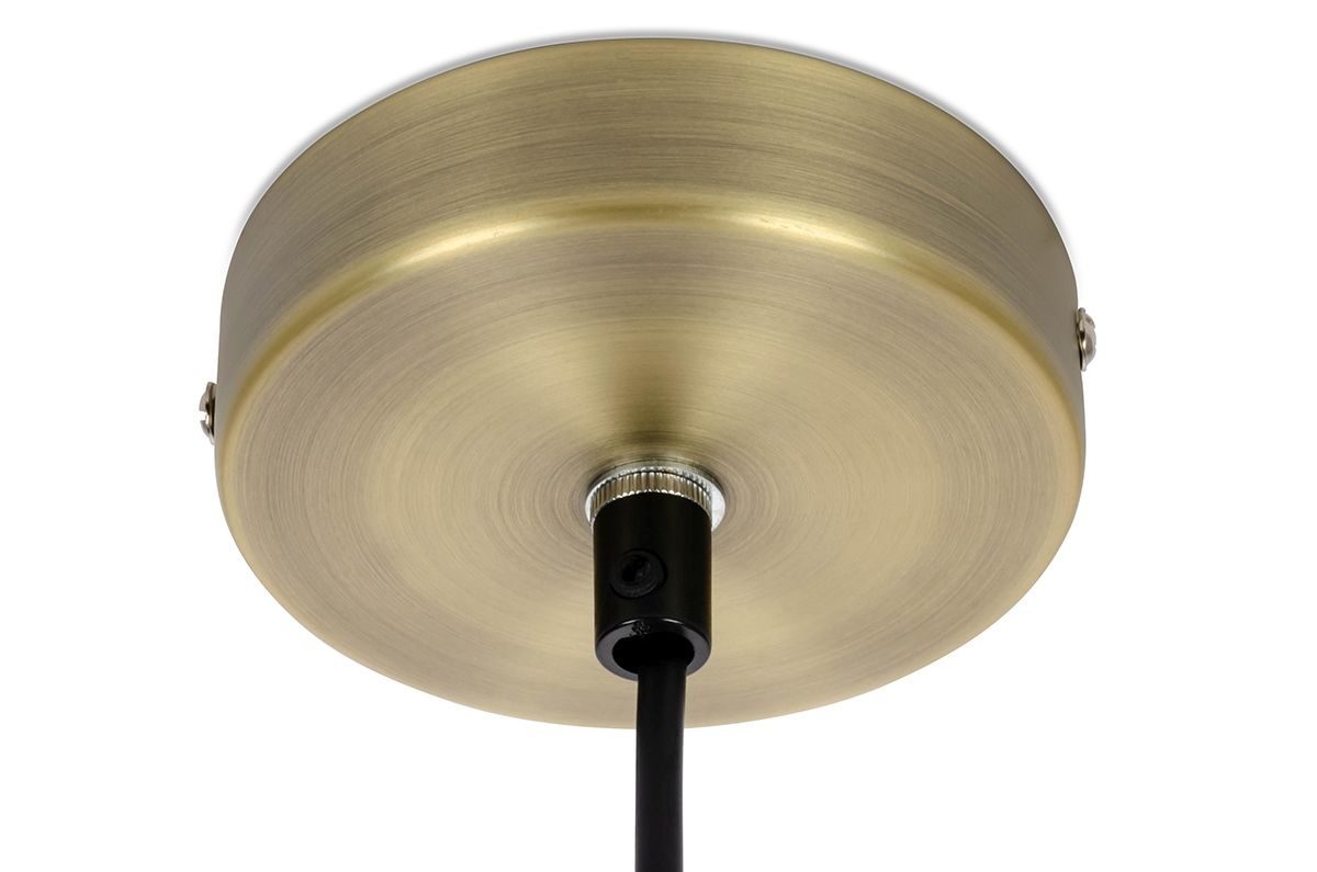 Lampa Kenyon Coltrane z aluminiowym i złotym kloszem