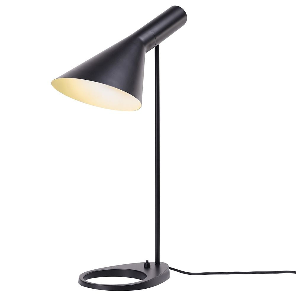 Elegancka lampa stołowa Guidry/ AJ w kolorze białym