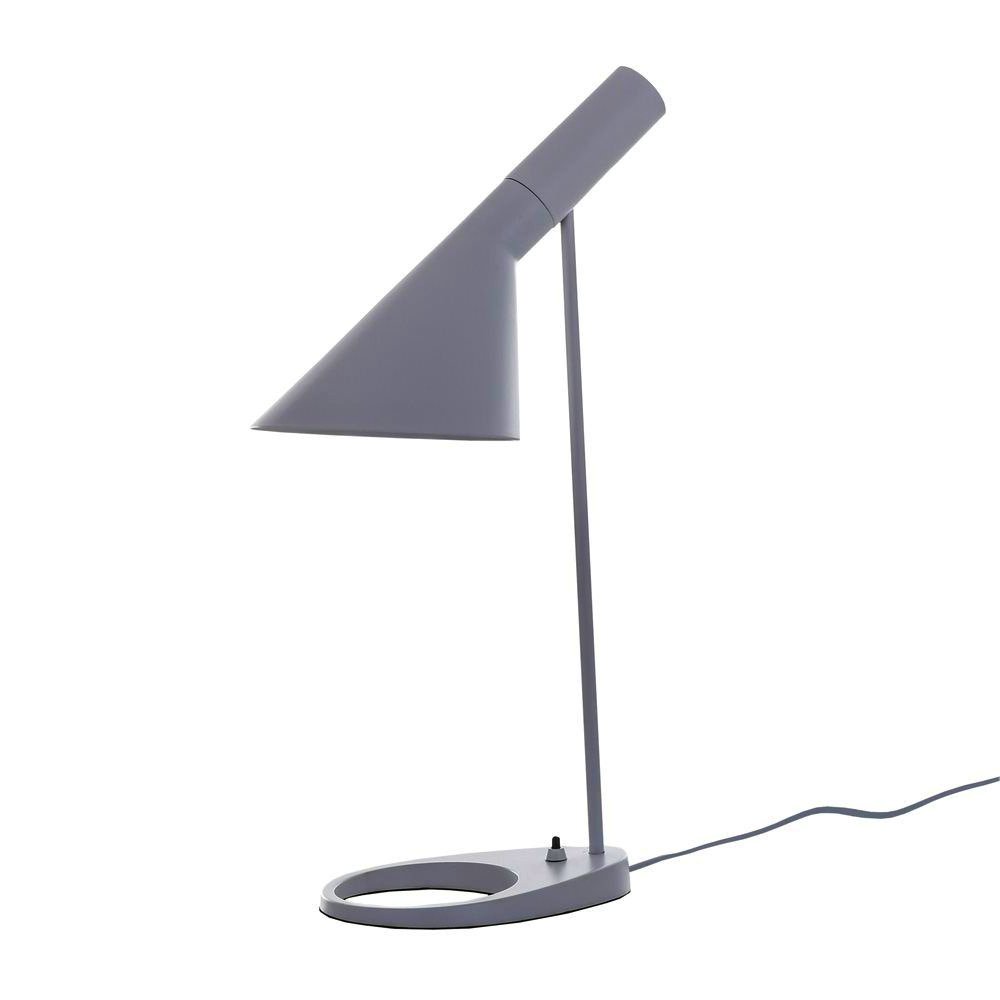 Elegancka czarna satynowa lampa stołowa Guidry/ AJ