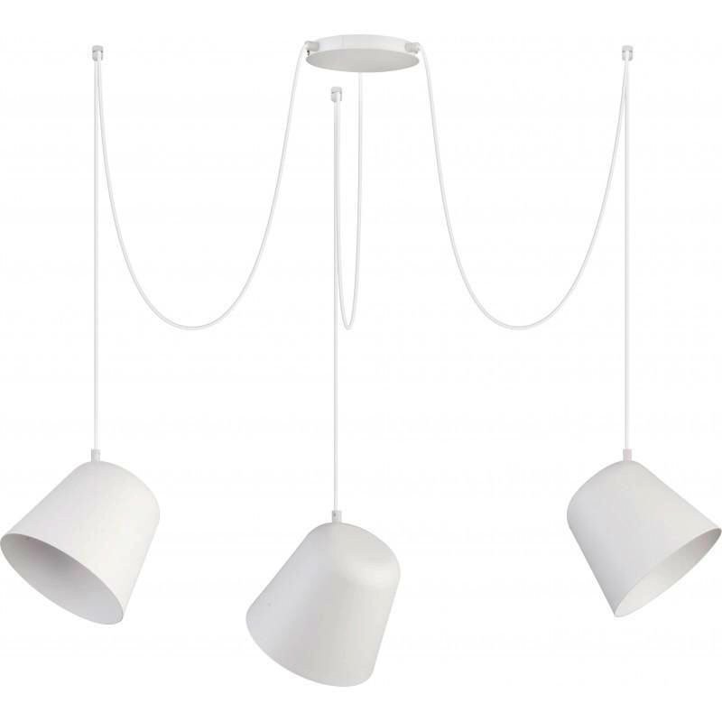 Lampa wisząca Monahan / Multiple w kolorze białym, IP20, 60W, typ gwintu E27.