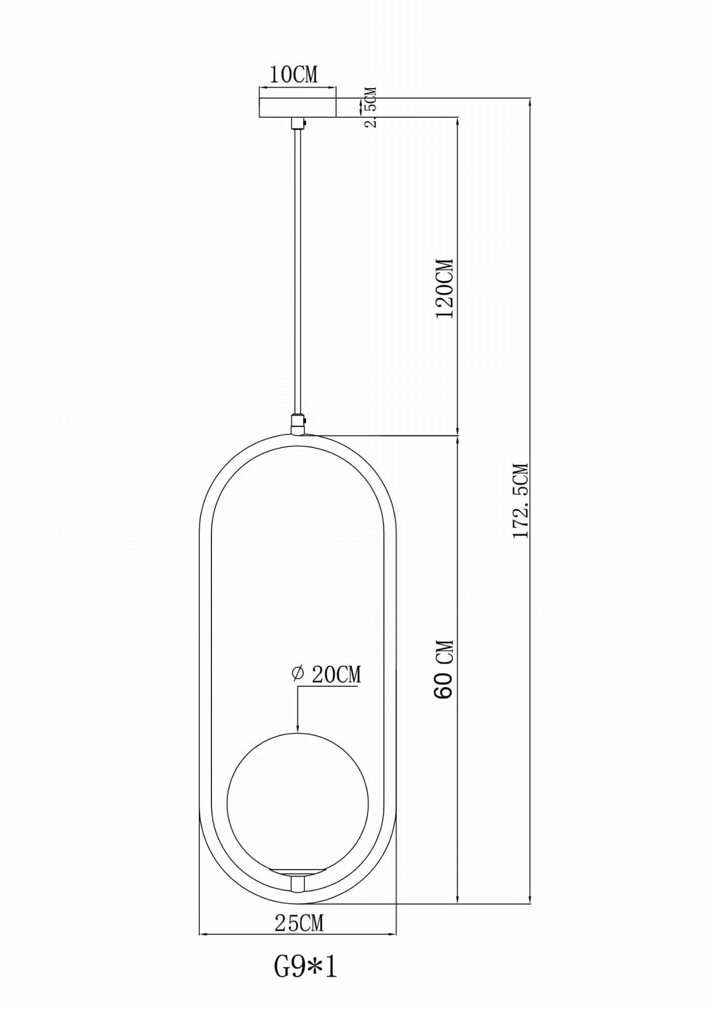 Długość kabla/zawiesia: 130 cm, gwint E27, zasilanie sieciowe