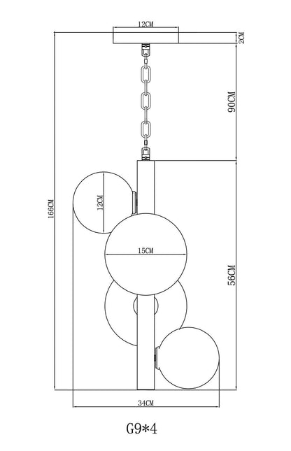 Elegancki design wykonany z materiałów metalowych i szklanych, pasujący do nowoczesnych wnętrz.