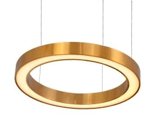 Elegancka lampa Athens Henga Ring, 3000K LED, wariant 60+80 cm