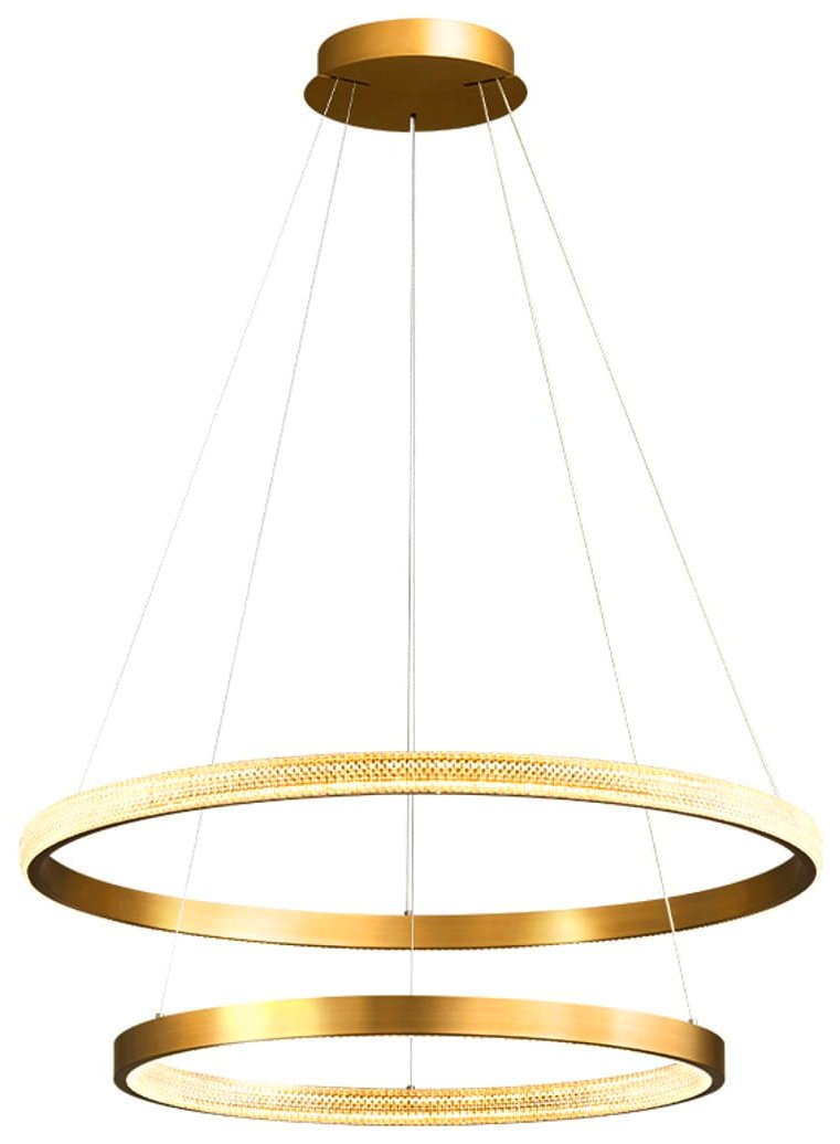 Lampa wisząca Solange / Aura w kolorze mosiężnym