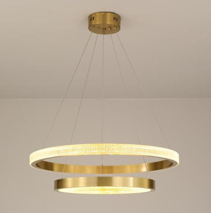 Lampa wisząca Solange / Aura z akrylu i metalu