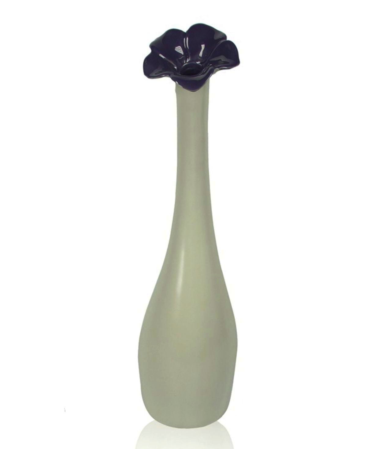 Wazon ceramiczny w kolorze fioletowym, 8 cm x 37 cm