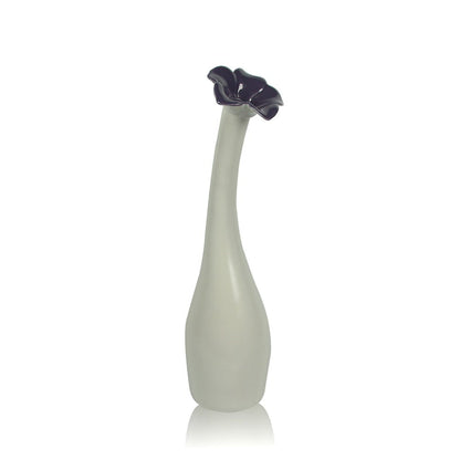 Wazon ceramiczny w kolorze niebieskim, 8 cm x 37 cm