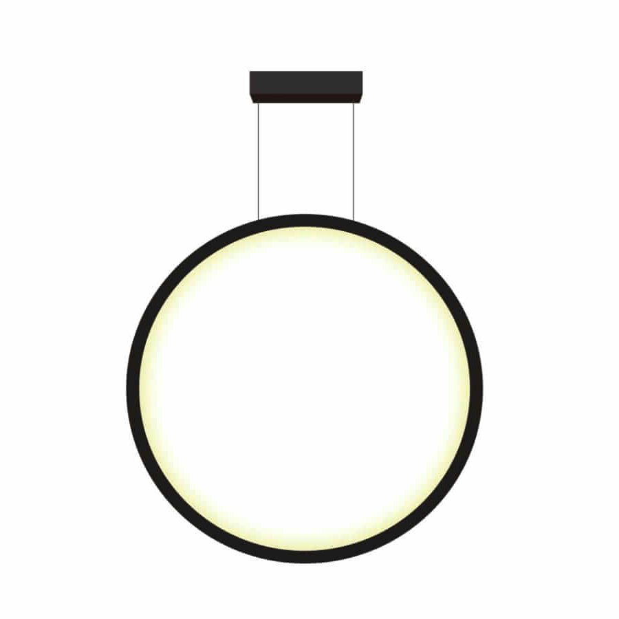 Elegancka czarna lampa wisząca LED Camren