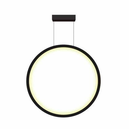 Minimalistyczna czarna lampa wisząca LED - Camren Echo Vertical