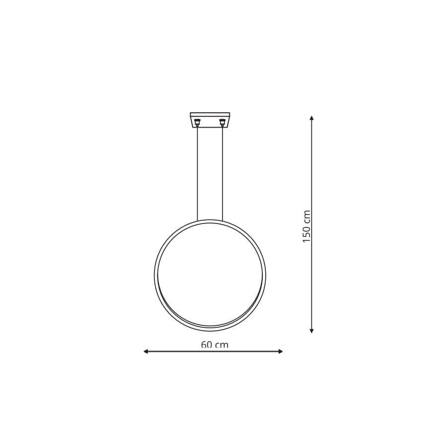 Elegancka lampa wisząca Camren z ciepłym blaskiem LED