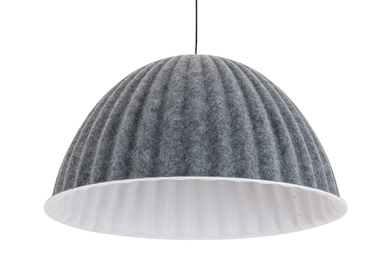 Elegancka lampa wisząca Kaylie w kolorze szarym