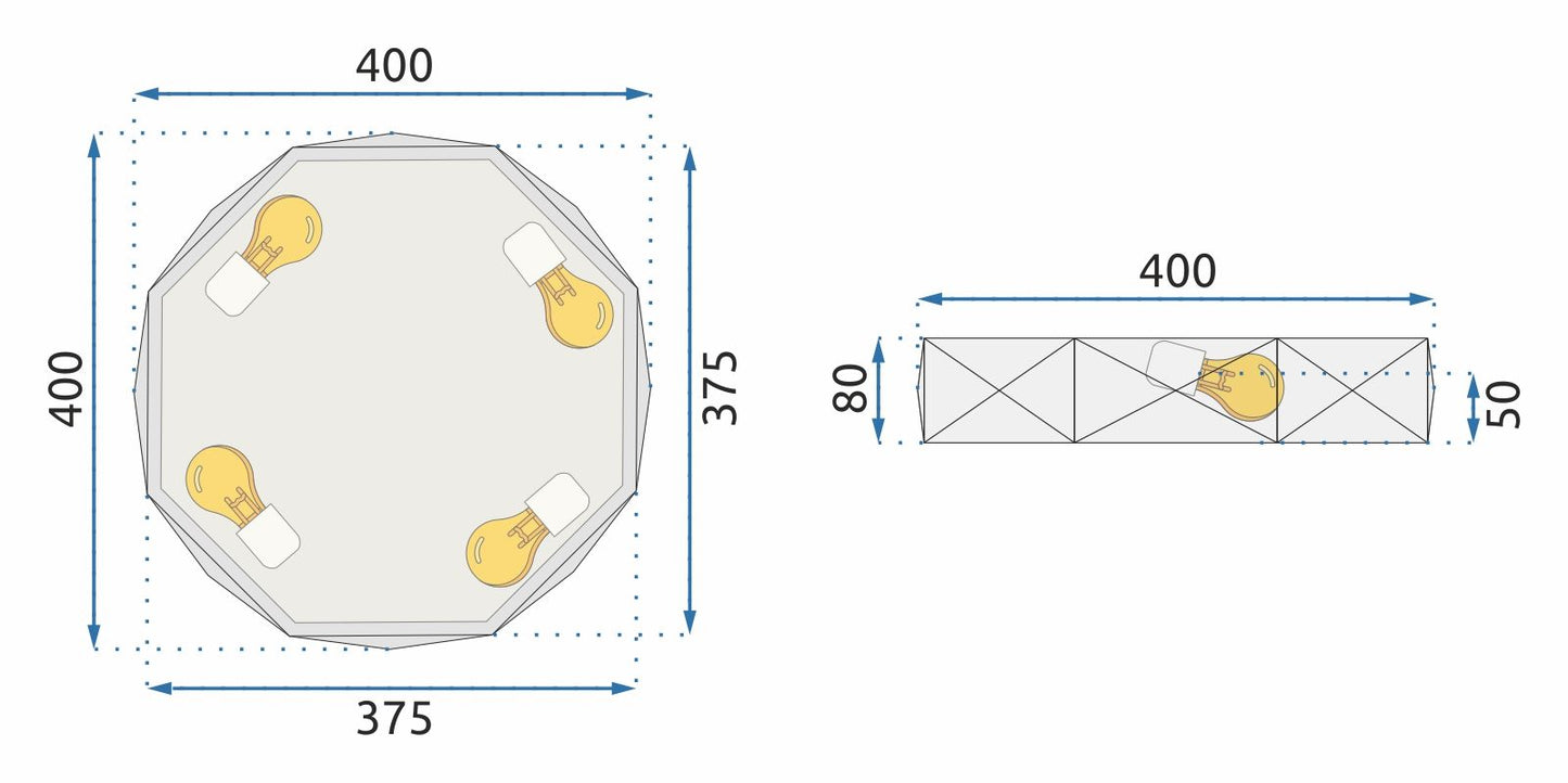 Lampa sufitowa Lillianna XAL HEX-O w klasycznej sypialni o mocy 60W