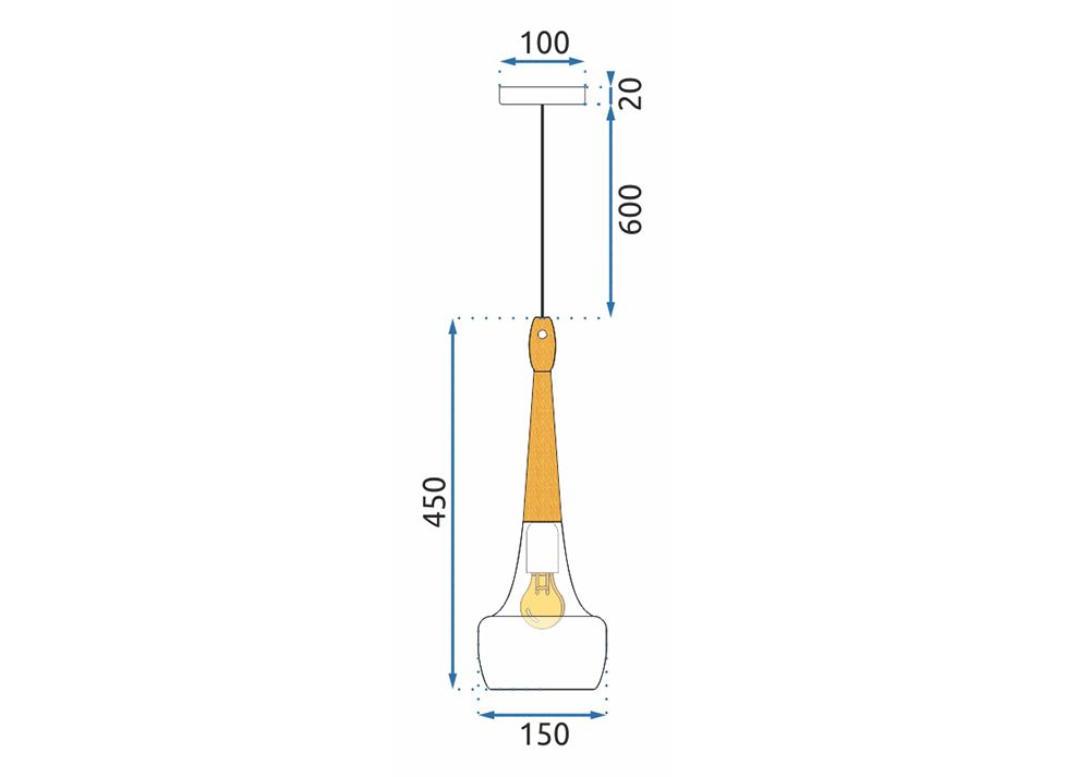 Lampa wisząca Bicones do nowoczesnych przestrzeni