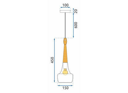 Lampa wisząca Bicones o nowoczesnym designie