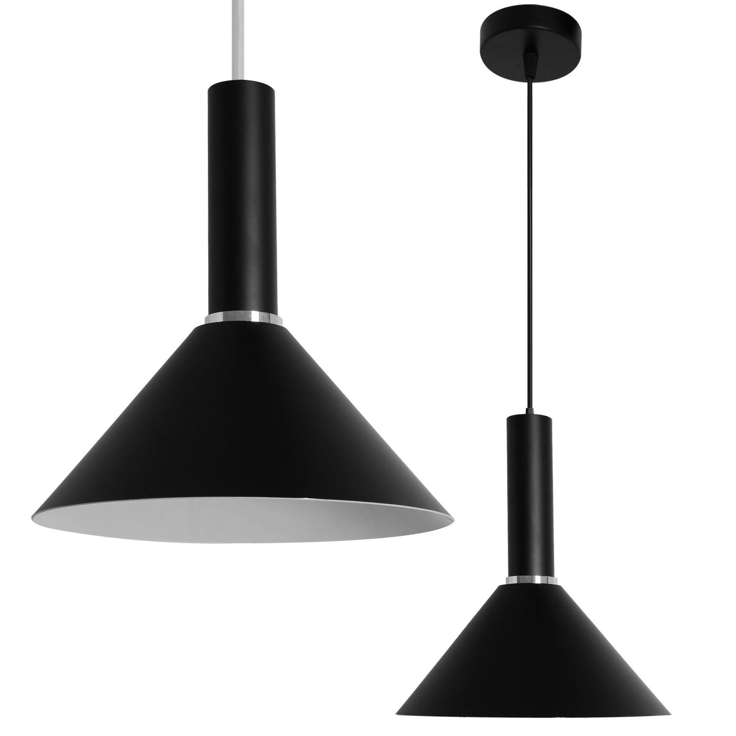 Elegancka lampa wisząca Arnold z aluminium