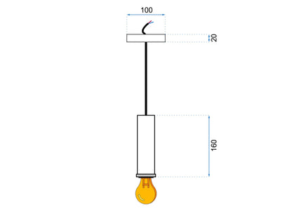 Lampa Isabell firmy z aluminiowym wykończeniem