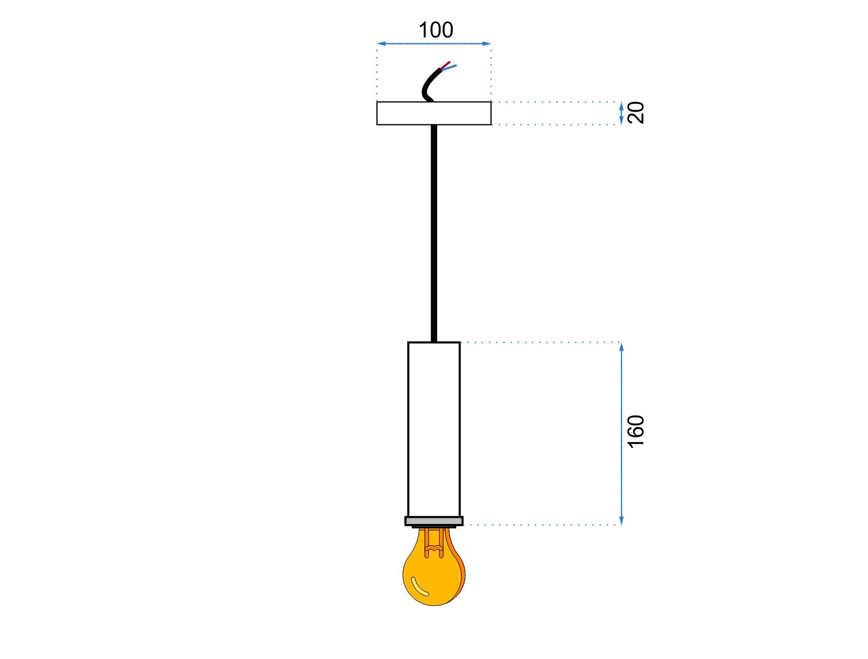 Lampa Isabell z gwintem E27 ułatwiającym montaż