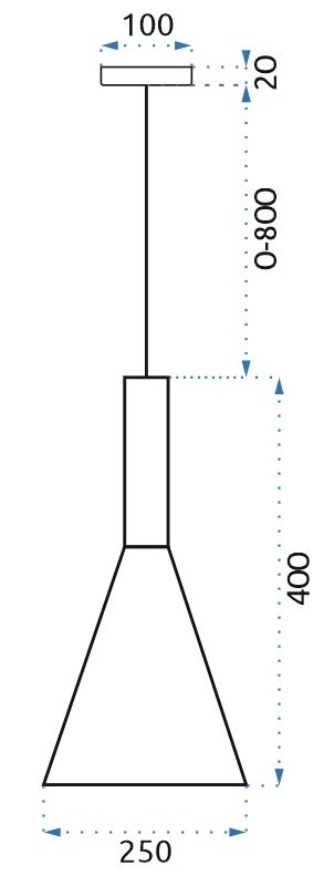 Lampa w stylu geometrycznym do współczesnych wnętrz.