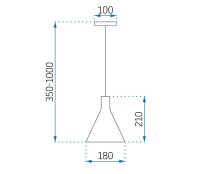 Aluminiowa lampa Lyss zapewniająca odrobinę elegancji