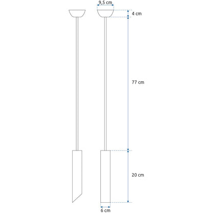 Lampa wisząca Slice firmy , moc 40W, gwint GU-10