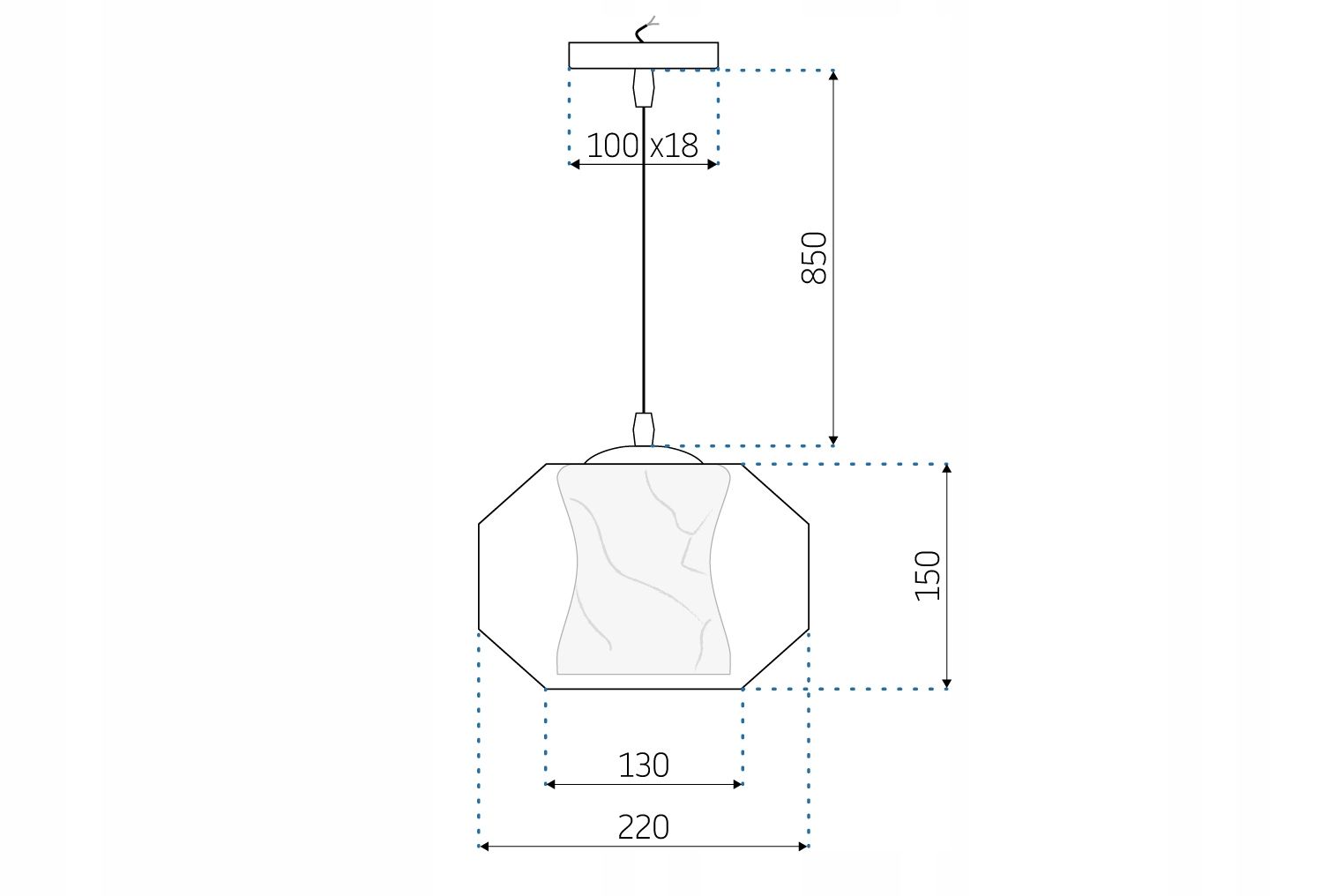 Napięcie robocze: ~220V - ~240V dla lampy komorowej.