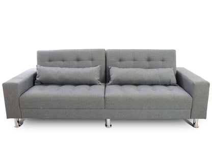 Elegancka sofa Lea z wysokiej jakości tkaniny, z systemem klik-klak umożliwiającym szybką zmianę pozycji.