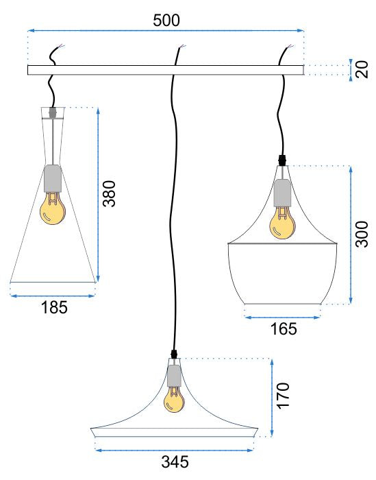 Lampa Bicones o eleganckim wyglądzie