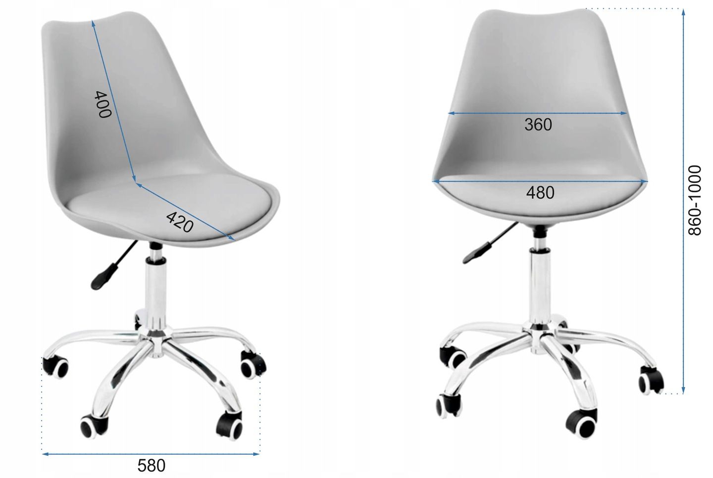 Wygodne krzesło Eames Plastic Side Chais Pscc z nowoczesnym akcentem.