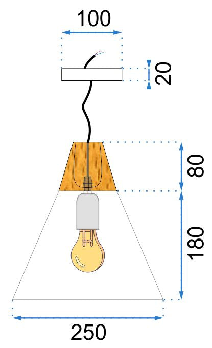 Lampa wisząca Bicones do każdego wystroju