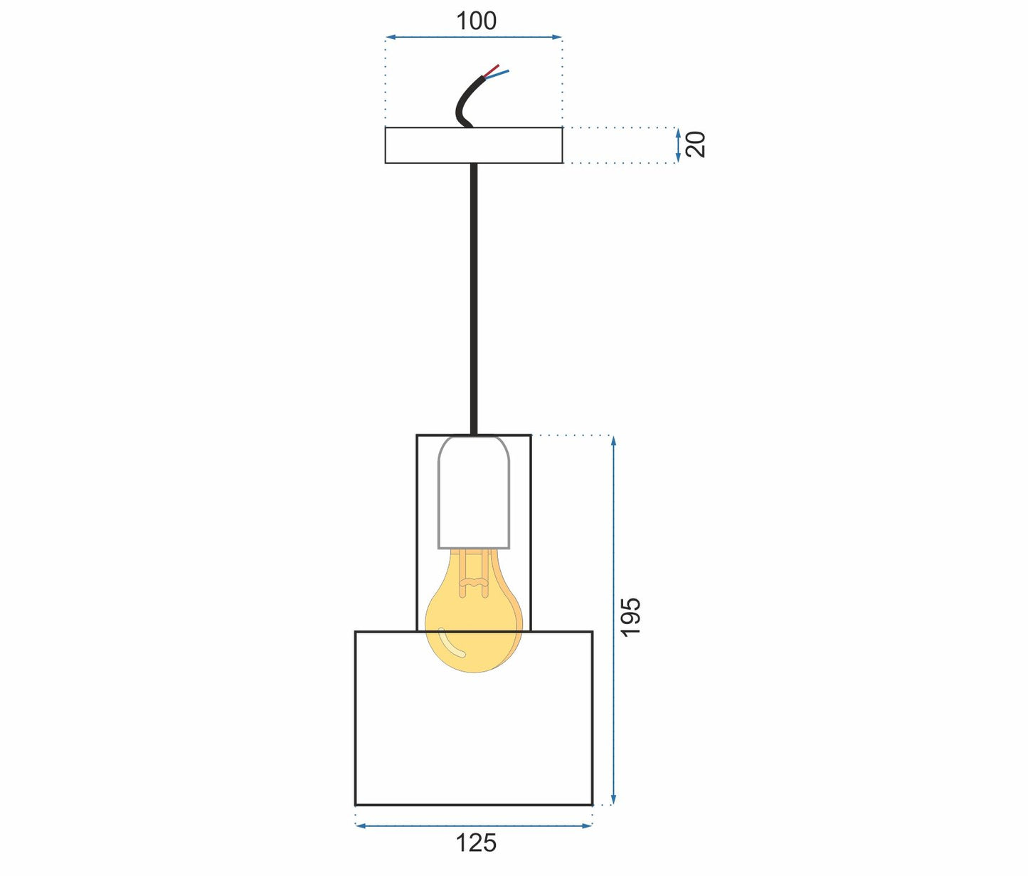 Lampa wisząca Jaslene z eleganckiego aluminium