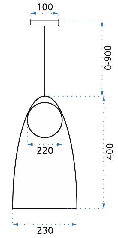 Długość kabla 900 mm dla łatwej instalacji