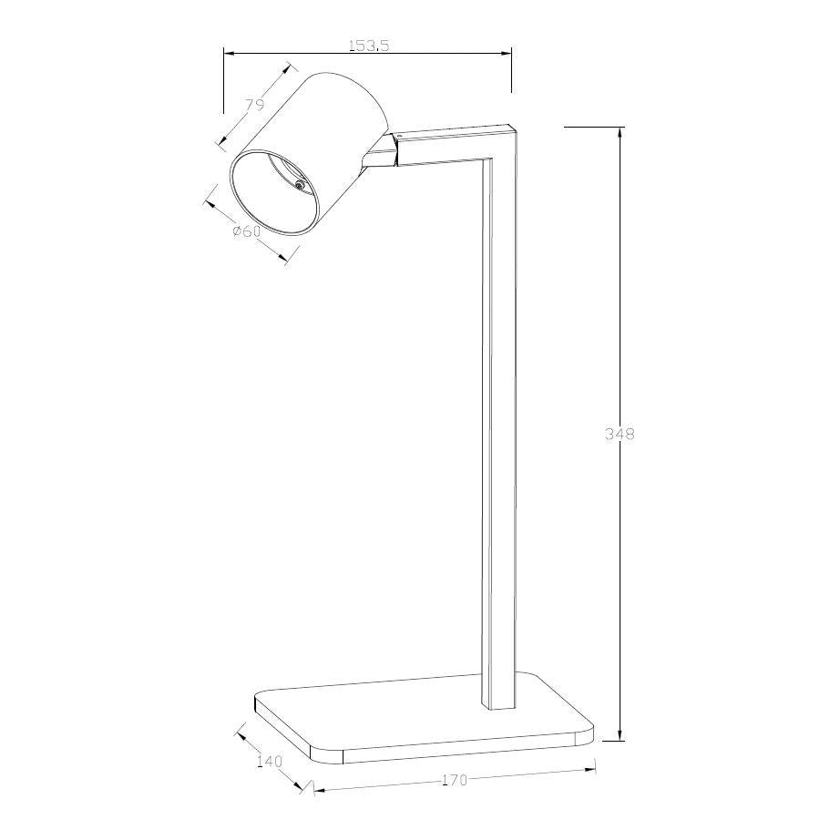 Lampa biurkowa Krishna o unikalnym designie, która doda uroku każdemu biurku.