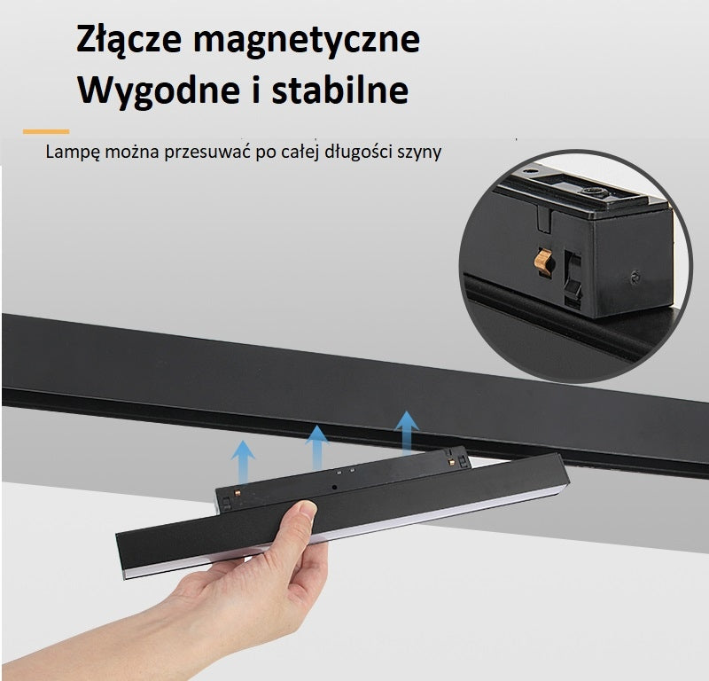 Oświetlenie magnetyczne Jaylee emitujące światło