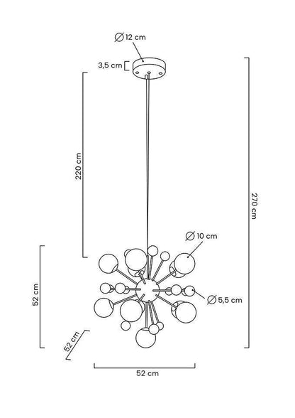 Beska / Chandelier 01 hanging lamp