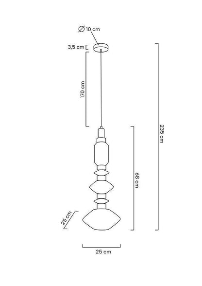 Lampa wisząca Cadiz / Ballet